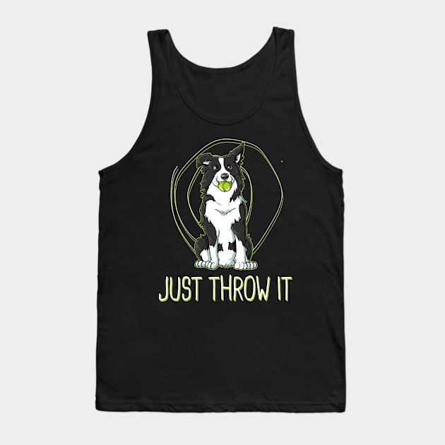 Cute Border Collie The Best Tank Top by Linco